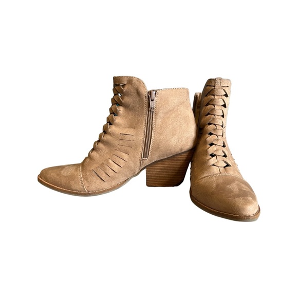 Coconut Brown  By Matisse Miranda Fringe Booties Size 10M - Picture 6 of 16